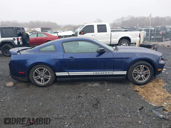 2012 Ford Mustang V6 Premium with VIN 1ZVBP8AM7C5268553, listed as a IAAI auction lot 41715730 with 97,848 mi miles. Bid and sale history available at carsss.com. Image 13.