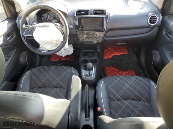 2024 Mitsubishi Mirage Black Edition with VIN ML32AWHJ4RH000431, listed as a Copart auction lot 46323605 with 25624 miles and Salvage Title. Bid and sale history available at carsss.com. Image 8.