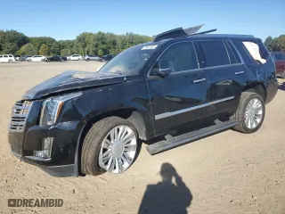 2019 Cadillac Escalade Platinum with VIN 1GYS4DKJ0KR257811, listed as a Copart auction lot 75621904 with 0 mi miles and Salvage Title. Bid and sale history available at carsss.com. Image 1.