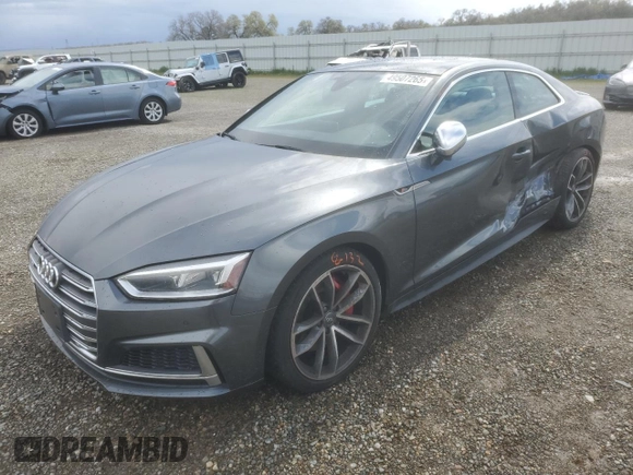 2018 Audi S5 Premium Plus z VIN WAUP4AF5XJA011320, wystawiony jako Copart lot #49507265 z przebiegiem 32 228 mil mil oraz Szkoda całkowita • Salvage title. Historia ofert i sprzedaży dostępna na DreamBid. Obrazek 1.