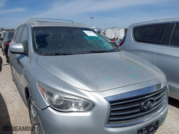 2014 Infiniti QX60 Hybrid with VIN 5N1CL0MMXEC511766, listed as a IAAI auction lot 41485862 with 152,402 mi miles. Bid and sale history available at carsss.com. Image 1.