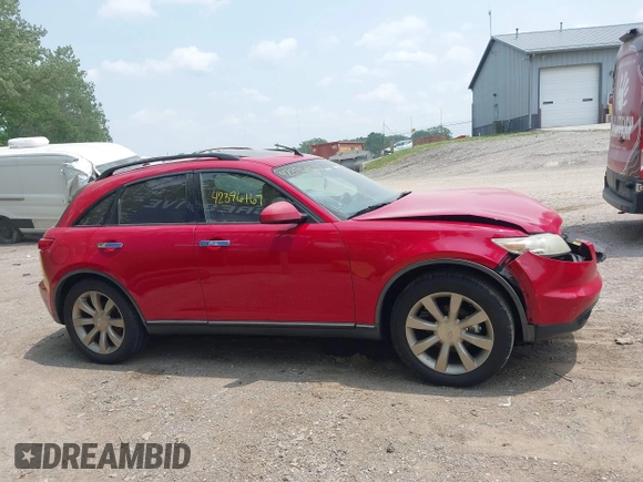 2003 Infiniti FX Options with VIN JNRBS08W13X001052, listed as a IAAI auction lot 42396167 with 128,000 mi miles and . Bid and sale history available at DreamBid. Image 14.