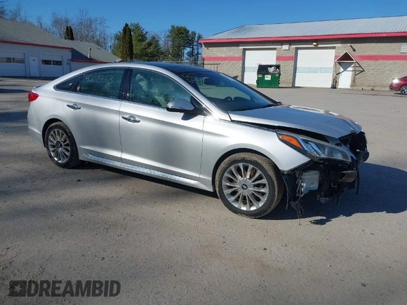 2015 Hyundai Sonata 2.4L Sport with VIN 5NPE34AF9FH041892, listed as a IAAI auction lot 42075563 with 153,024 mi miles. Bid and sale history available at carsss.com. Image 1.