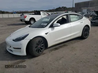 2021 Tesla Model 3 Standard Range Plus with VIN 5YJ3E1EA6MF048261, listed as a Copart auction lot 48680315 with Not Provided miles and Salvage Title. Bid and sale history available at DreamBid. Image 1.