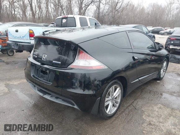 2011 Honda CR-Z with VIN JHMZF1C47BS010539, listed as a IAAI auction lot 41527070 with 166,212 mi miles. Bid and sale history available at carsss.com. Image 4.