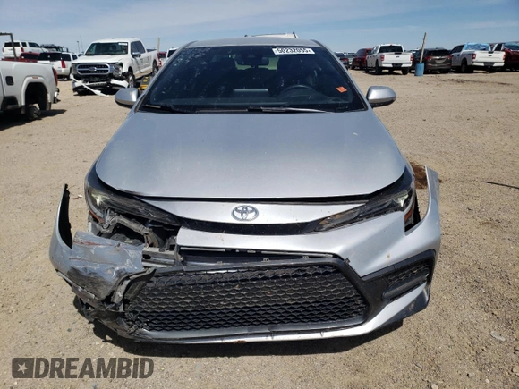 2022 Toyota Corolla SE with VIN JTDS4MCE1N3501612, listed as a Copart auction lot 50232055 with 55,098 mi miles and Salvage Title. Bid and sale history available at carsss.com. Image 5.