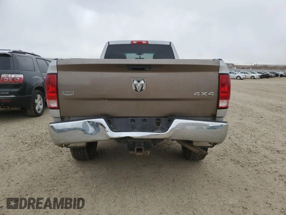 2014 Ram 2500 Tradesman with VIN 3C6TR5HT0EG243493, listed as a Copart auction lot 53492495 with 128,280 mi miles and Salvage Title. Bid and sale history available at carsss.com. Image 6.