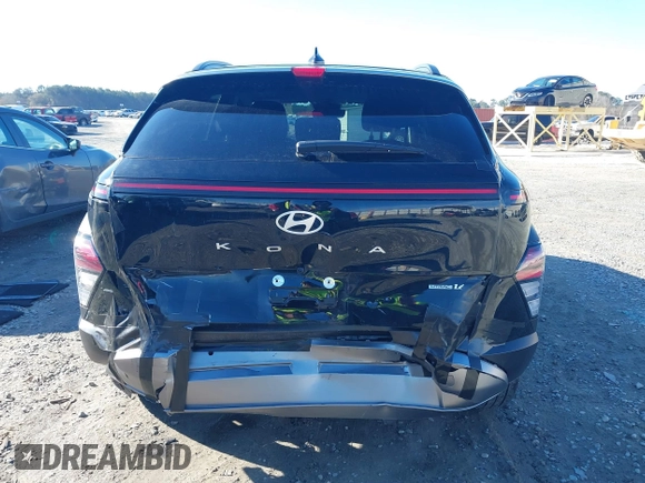 2024 Hyundai Kona Limited with VIN KM8HECA30RU121000, listed as a IAAI auction lot 41419779 with 4,756 mi miles. Bid and sale history available at carsss.com. Image 6.