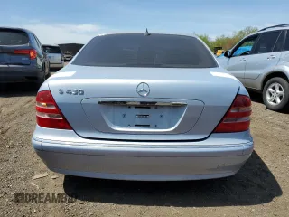 2000 Mercedes-Benz S with VIN WDBNG70J7YA056119, listed as a Copart auction lot 55221685 with 145,376 mi miles and Clean Title. Bid and sale history available at carsss.com. Image 6.