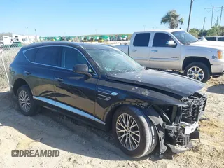 2021 Genesis GV80 with VIN KMUHB4SB6MU051520, listed as a IAAI auction lot 41743576 with 70,141 mi miles and . Bid and sale history available at DreamBid. Image 13.