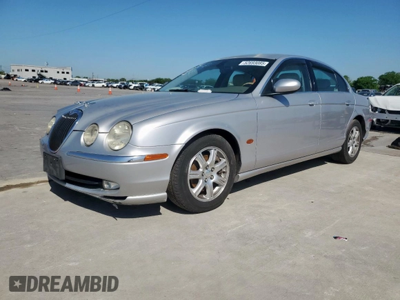 2003 Jaguar S-Type with VIN SAJEA01T43FM62477, listed as a Copart auction lot 52693085 with 109,761 mi miles and Salvage Title. Bid and sale history available at DreamBid. Image 1.