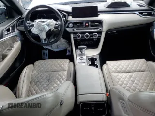 2023 Genesis G70 3.3T with VIN KMTG54TE0PU114678, listed as a Copart auction lot 58924245 with 68,456 mi miles and Non repairable. Bid and sale history available at DreamBid. Image 8.