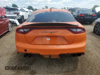 2021 Kia Stinger GT2 with VIN KNAE55LC6M6090748, listed as a Copart auction lot 63906114 with 23,195 mi miles and Salvage Title. Bid and sale history available at carsss.com. Image 6.