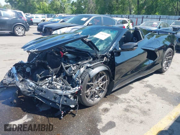 2025 Chevrolet Corvette 3LT with VIN 1G1YC3D4XS5100002, listed as a IAAI auction lot 42487547 with 2,591 mi miles and . Bid and sale history available at DreamBid. Image 18.