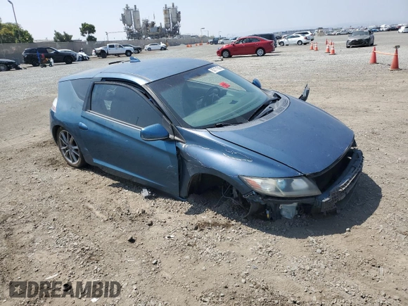 2012 Honda CR-Z EX with VIN JHMZF1D62CS003029, listed as a Copart auction lot 62111505 with 108,128 mi miles and Salvage title. Bid and sale history available at DreamBid. Image 4.