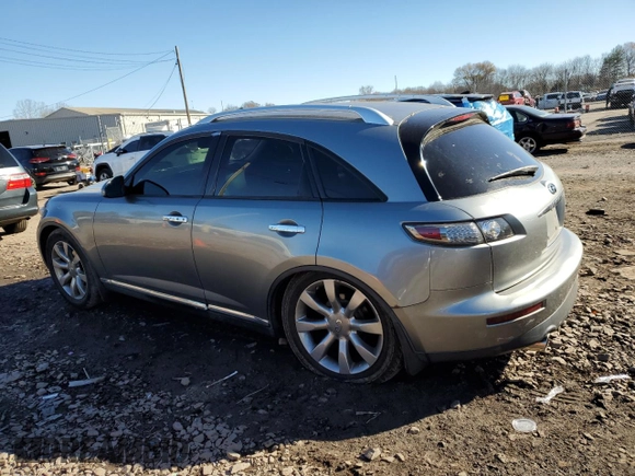 2006 Infiniti FX35 with VIN JNRAS08W96X210684, listed as a Copart auction lot 80438524 with 124,929 mi miles and Salvage Title. Bid and sale history available at carsss.com. Image 2.