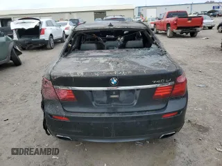 2013 BMW 7 Series 740Li with VIN WBAYE4C50DD137454, listed as a Copart auction lot 84876294 with Not provided miles and Salvage title. Bid and sale history available at DreamBid. Image 6.