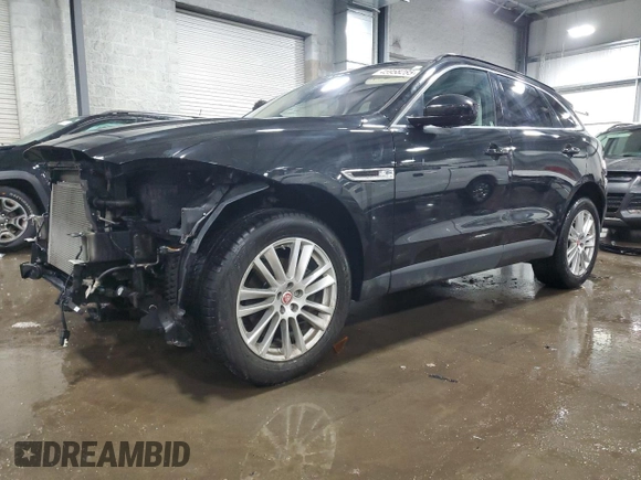 2018 Jaguar F-Pace 25t Prestige with VIN SADCK2FXXJA255410, listed as a Copart auction lot 45958285 with 90,423 mi miles and Salvage Title. Bid and sale history available at DreamBid. Image 1.