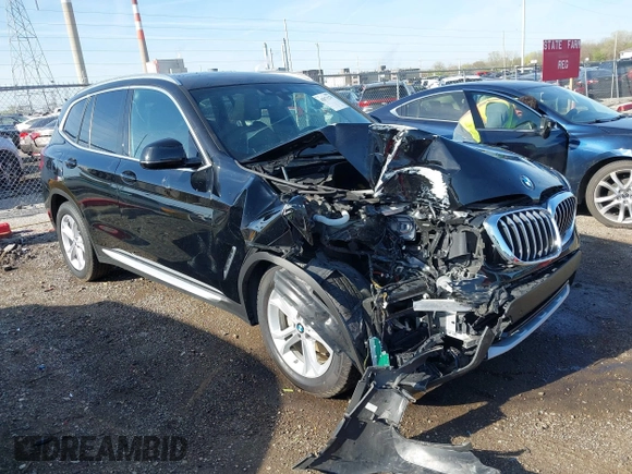 2019 BMW X3 xDrive30i with VIN 5UXTR9C58KLD92243, listed as a IAAI auction lot 42071279 with 48,176 mi miles and . Bid and sale history available at DreamBid. Image 1.