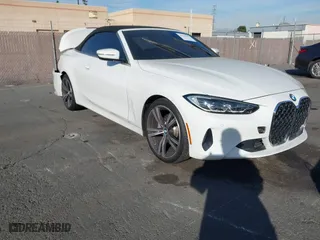 2023 BMW 4 Series 430i with VIN WBA23AT05PCM33899, listed as a IAAI auction lot 41119359 with 1 mi miles. Bid and sale history available at carsss.com. Image 1.