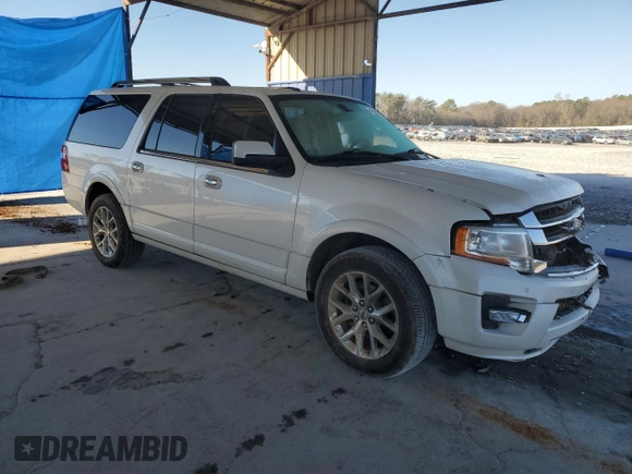 2017 Ford Expedition Max Limited with VIN 1FMJK1KT4HEA67724, listed as a Copart auction lot 47020515 with 180,858 mi miles and Salvage title. Bid and sale history available at DreamBid. Image 4.
