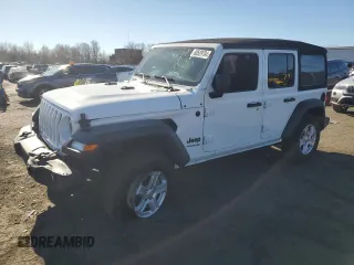 2022 Jeep Wrangler Unlimited Willys with VIN 1C4HJXDG6NW225690, listed as a Copart auction lot 80529704 with 49,310 mi miles and Salvage Title. Bid and sale history available at DreamBid. Image 1.