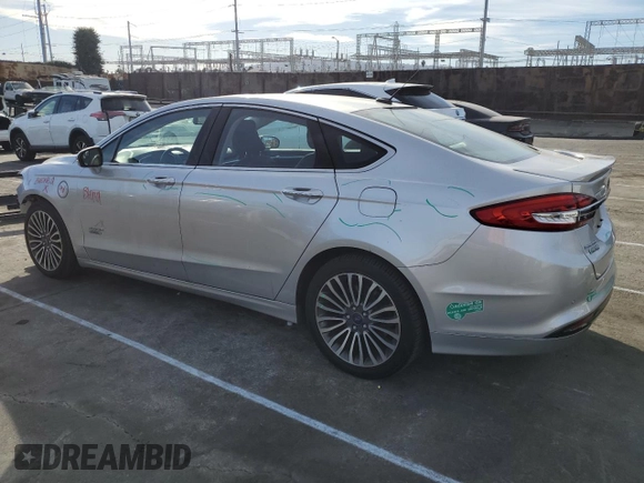 2018 Ford Fusion Titanium with VIN 3FA6P0SU1JR110309, listed as a Copart auction lot 41817295 with 90,525 mi miles and Salvage Title. Bid and sale history available at carsss.com. Image 2.