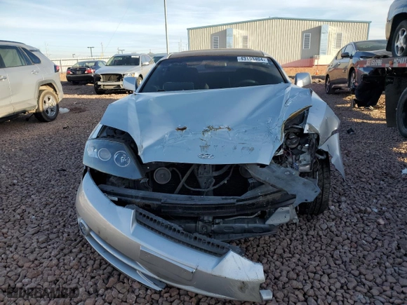 2004 Hyundai Tiburon GT with VIN KMHHN65F44U130202, listed as a Copart auction lot 43193404 with 207,694 mi miles and Salvage Title. Bid and sale history available at carsss.com. Image 5.
