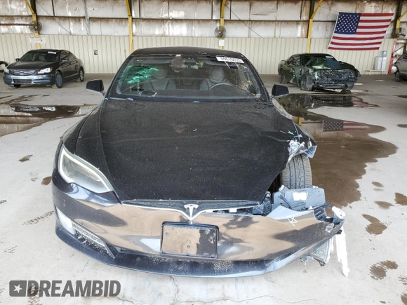 2018 Tesla Model S 75D with VIN 5YJSA1E27JF264759, listed as a Copart auction lot 59610855 with 104,375 mi miles and Salvage title. Bid and sale history available at DreamBid. Image 5.