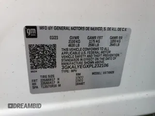 2023 GMC Terrain AT4 с VIN 3GKALYEGXPL232106, выставлен на аукционе Copart как лот 54797255 с пробегом 24 455 миль миль и Списание • Salvage title. История ставок и продаж доступна на DreamBid. Изображение 13.