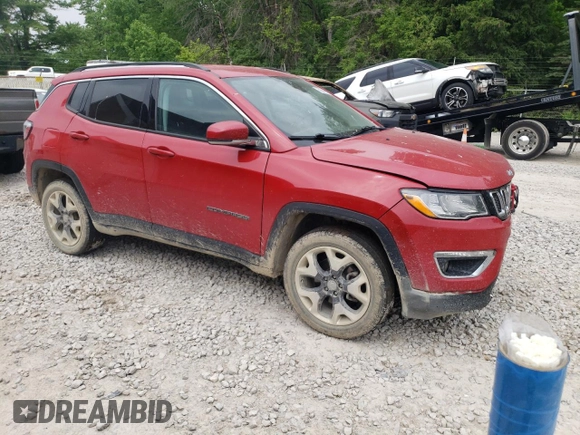 2021 Jeep Compass Limited with VIN 3C4NJDCB0MT572749, listed as a Copart auction lot 59844945 with 105,049 mi miles and Salvage title. Bid and sale history available at DreamBid. Image 4.