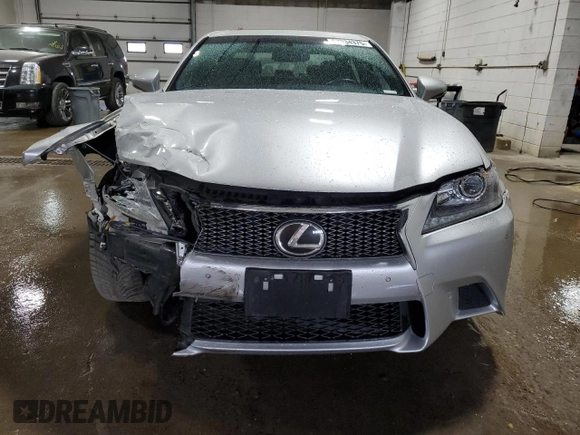 2015 Lexus GS 350 with VIN JTHCE1BL4FA007594, listed as a Copart auction lot 57334375 with 104,577 mi miles and Salvage title. Bid and sale history available at DreamBid. Image 5.