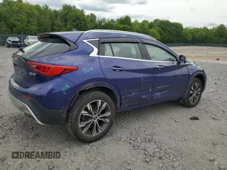 2018 Infiniti QX30 Premium with VIN SJKCH5CR4JA043584, listed as a Copart auction lot 58199085 with 81,497 mi miles and Salvage title. Bid and sale history available at DreamBid. Image 3.