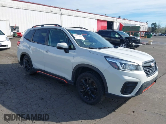 2019 Subaru Forester Sport with VIN JF2SKAPC6KH424538, listed as a IAAI auction lot 41861837 with 109,734 mi miles. Bid and sale history available at carsss.com. Image 1.
