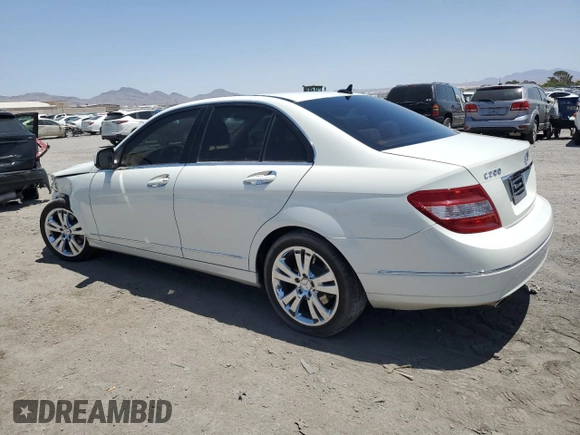 2008 Mercedes-Benz C 300 Sport with VIN WDDGF54X08F080142, listed as a Copart auction lot 62590415 with 55,448 mi miles and Salvage title. Bid and sale history available at DreamBid. Image 2.
