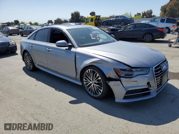 2016 Audi A6 Premium Plus with VIN WAUGFAFC9GN115615, listed as a Copart auction lot 55492445 with 121,509 mi miles and Salvage title. Bid and sale history available at DreamBid. Image 4.