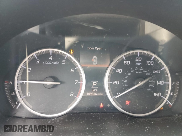2017 Acura ILX Premium with VIN 19UDE2F71HA001555, listed as a Copart auction lot 60661555 with 109,866 mi miles and Salvage title. Bid and sale history available at DreamBid. Image 9.