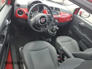 2015 FIAT 500 Pop z VIN 3C3CFFAR8FT545181, wystawiony jako Copart lot #61406525 z przebiegiem 66 151 mil mil oraz Szkoda całkowita • Salvage title. Historia ofert i sprzedaży dostępna na DreamBid. Obrazek 8.