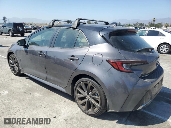 2023 Toyota Corolla Hatchback XSE with VIN JTNC4MBE4P3197390, listed as a Copart auction lot 60291254 with 4,556 mi miles and Salvage Title. Bid and sale history available at carsss.com. Image 2.