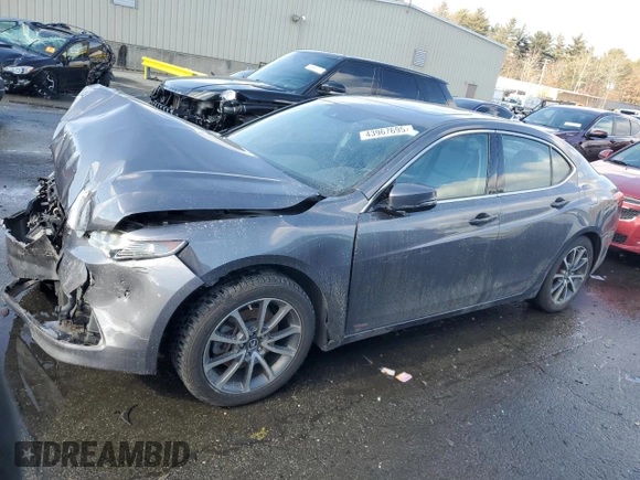 2017 Acura TLX V6 w/Technology Pkg with VIN 19UUB3F58HA000593, listed as a Copart auction lot 43967695 with 83,241 mi miles and Non Repairable. Bid and sale history available at carsss.com. Image 1.