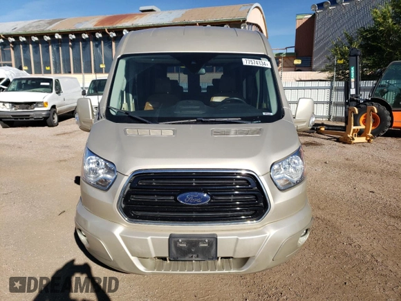 2019 Ford Transit with VIN 1FTYR2CG8KKA26818, listed as a Copart auction lot 77574134 with 60,220 mi miles and Salvage Title. Bid and sale history available at carsss.com. Image 5.