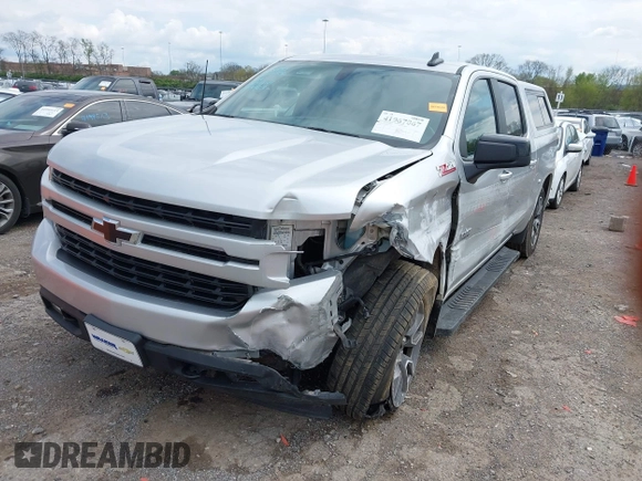 2021 Chevrolet Silverado 1500 RST with VIN 3GCUYEED6MG434363, listed as a IAAI auction lot 41967067 with 53,324 mi miles. Bid and sale history available at carsss.com. Image 2.
