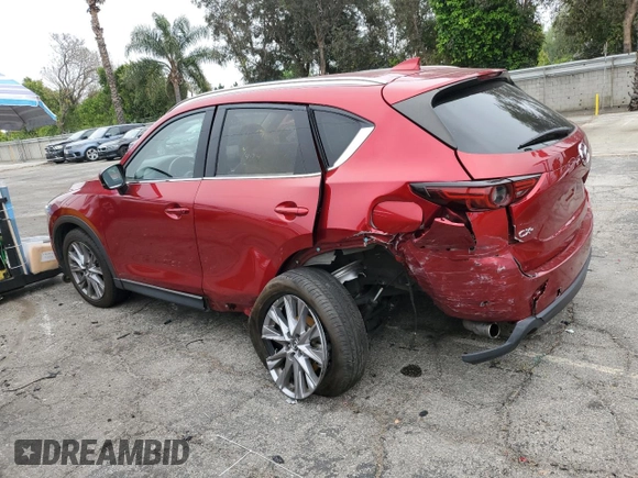 2020 Mazda CX-5 Grand Touring with VIN JM3KFADM1L1837775, listed as a Copart auction lot 55314595 with 82,359 mi miles and Clean Title. Bid and sale history available at DreamBid. Image 2.