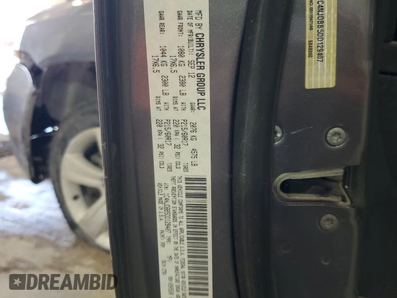 2013 Jeep Compass Sport with VIN 1C4NJDBB5DD129407, listed as a Copart auction lot 43048325 with 118,755 mi miles and Salvage Title. Bid and sale history available at carsss.com. Image 13.