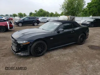 2021 Ford Mustang GT Premium with VIN 1FATP8FF1M5103901, listed as a Copart auction lot 56490485 with 46,584 mi miles and Salvage title. Bid and sale history available at DreamBid. Image 1.
