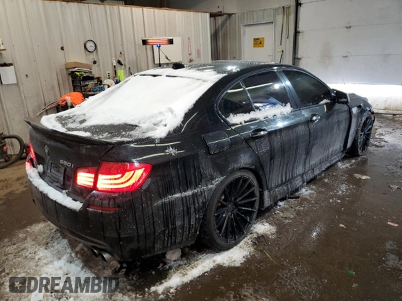 2012 BMW 5 Series 550i with VIN WBAFR9C57CDX78737, listed as a Copart auction lot 41994265 with 77,796 mi miles and Salvage Title. Bid and sale history available at carsss.com. Image 3.