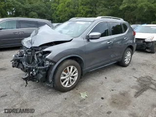 2019 Nissan Rogue SV with VIN KNMAT2MT0KP552619, listed as a Copart auction lot 70451874 with 45,554 mi miles and Salvage Title. Bid and sale history available at carsss.com. Image 1.