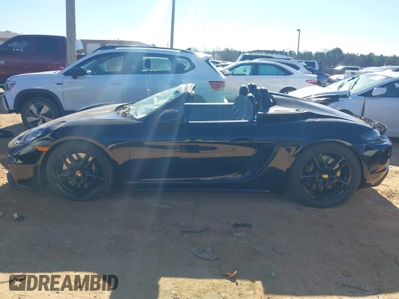 2021 Porsche 718 Spyder with VIN WP0CC2A81MS240303, listed as a IAAI auction lot 41358258 with 7,525 mi miles and . Bid and sale history available at DreamBid. Image 15.