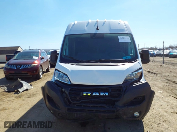 2023 Ram ProMaster Cargo with VIN 3C6MRVJG6PE512967, listed as a IAAI auction lot 41728126 with 102,133 mi miles and . Bid and sale history available at DreamBid. Image 13.