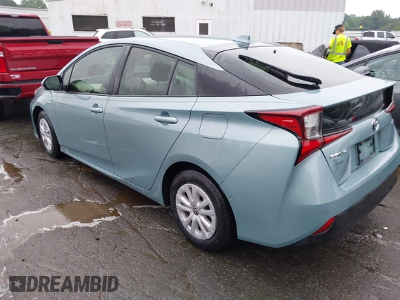 2022 Toyota Prius L Eco with VIN JTDKAMFU4N3158998, listed as a IAAI auction lot 42625041 with 43,033 mi miles and . Bid and sale history available at DreamBid. Image 3.
